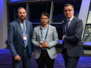 Krishna Shrestha wins the NAMie Award